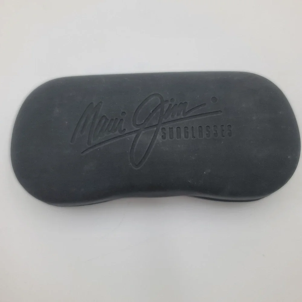 Maui Jim MJ-123-11 Sunglasses Purple Black Oval Wrap Vintage Sport with Case